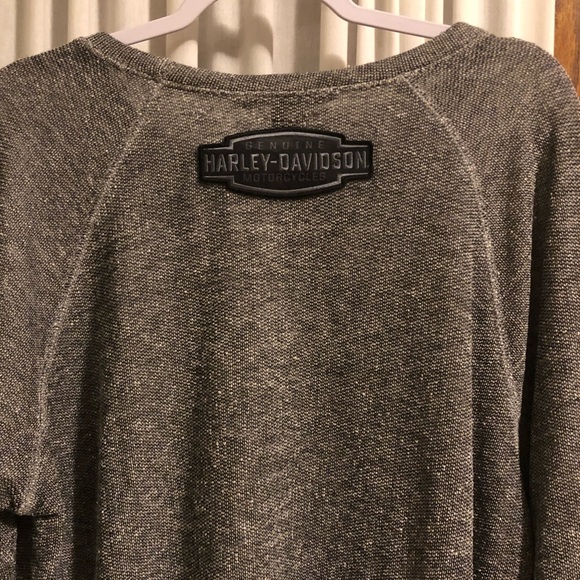 Rustic Dime Harley-Davidson Lightweight Knit Crewneck Pullover - Picture 5 of 10